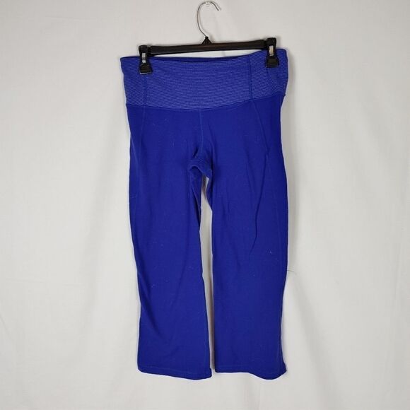 Lululemon Gather & Crow Crop Pigment Blue/ Tonka S - Picture 3 of 8